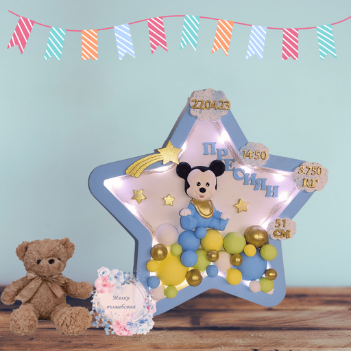 Пано звезда с Мики Маус