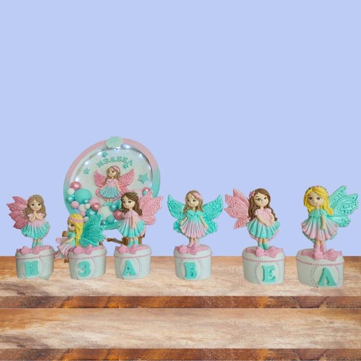 Комплект Кръгло пано и Кубчета с Феи