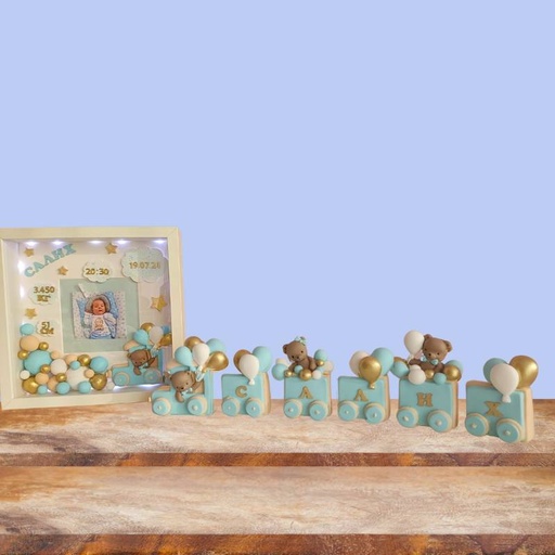 Комплект за деца с рамка и влакче с мечета