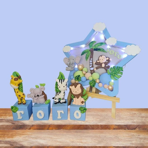 Детски комплект със Звезда и Кубчеата "Сафари"